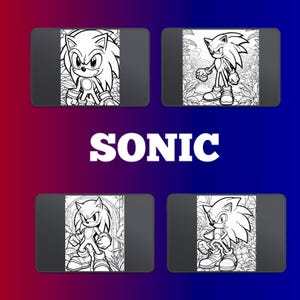 Sonic Coloring Pages para Niños – Libro para Colorear PDF Descargable