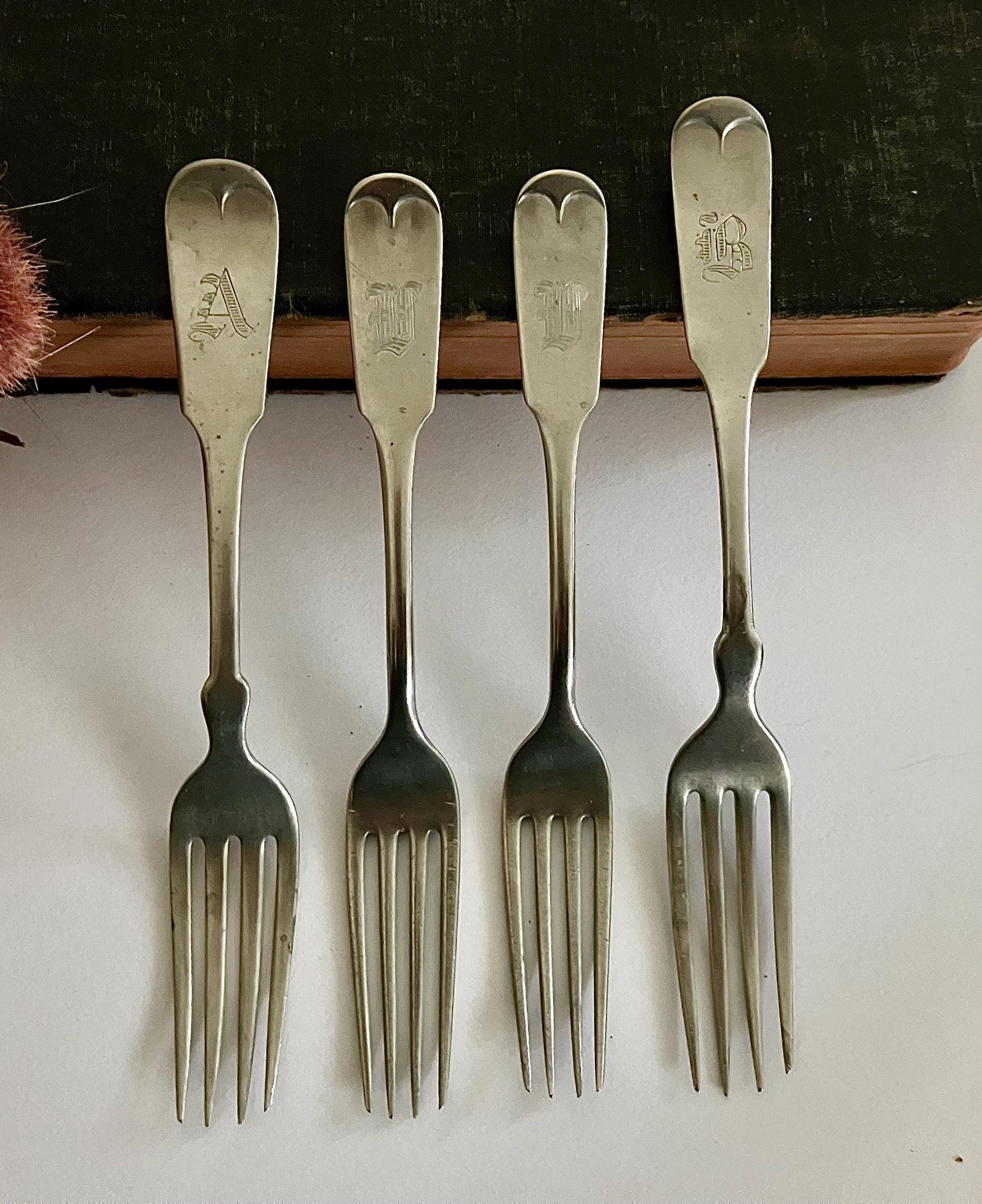 Pottery barn antique silver sentiment flatware discount