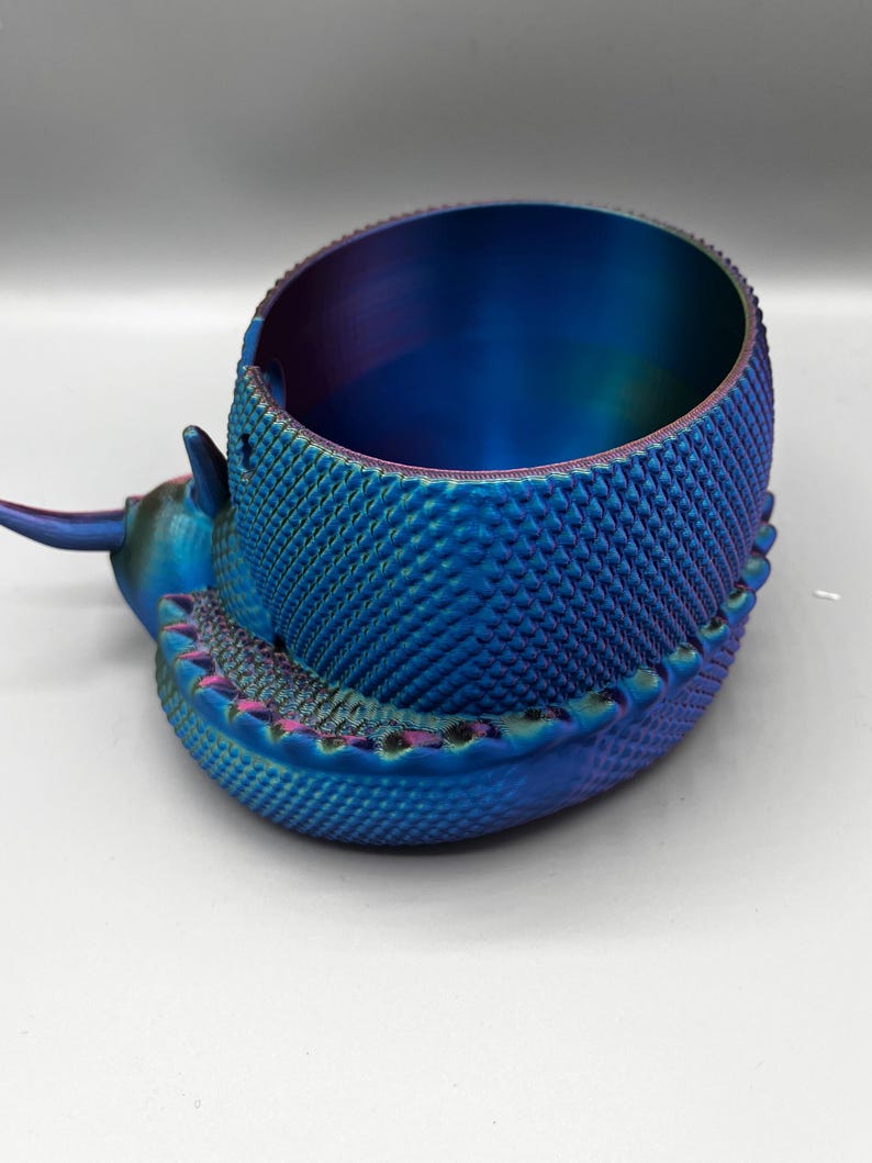 Sleeping Dragon Yarn Bowl 3D printed in ECO friendly PLA With Tool Holder image 14