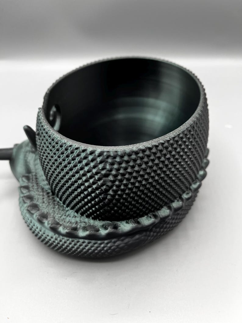 Sleeping Dragon Yarn Bowl 3D printed in ECO friendly PLA With Tool Holder image 12