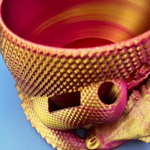 Sleeping Dragon Yarn Bowl 3D printed in ECO friendly PLA With Tool Holder image 6