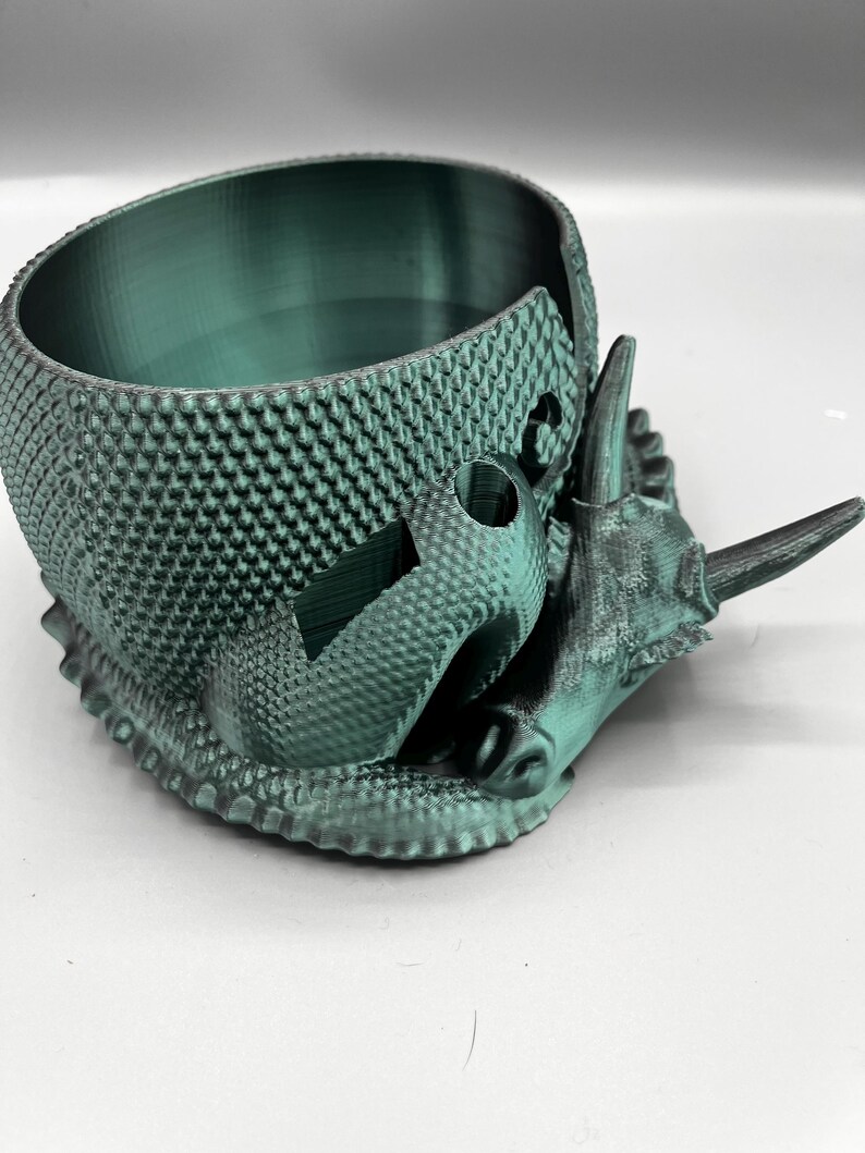 Sleeping Dragon Yarn Bowl 3D printed in ECO friendly PLA With Tool Holder image 10