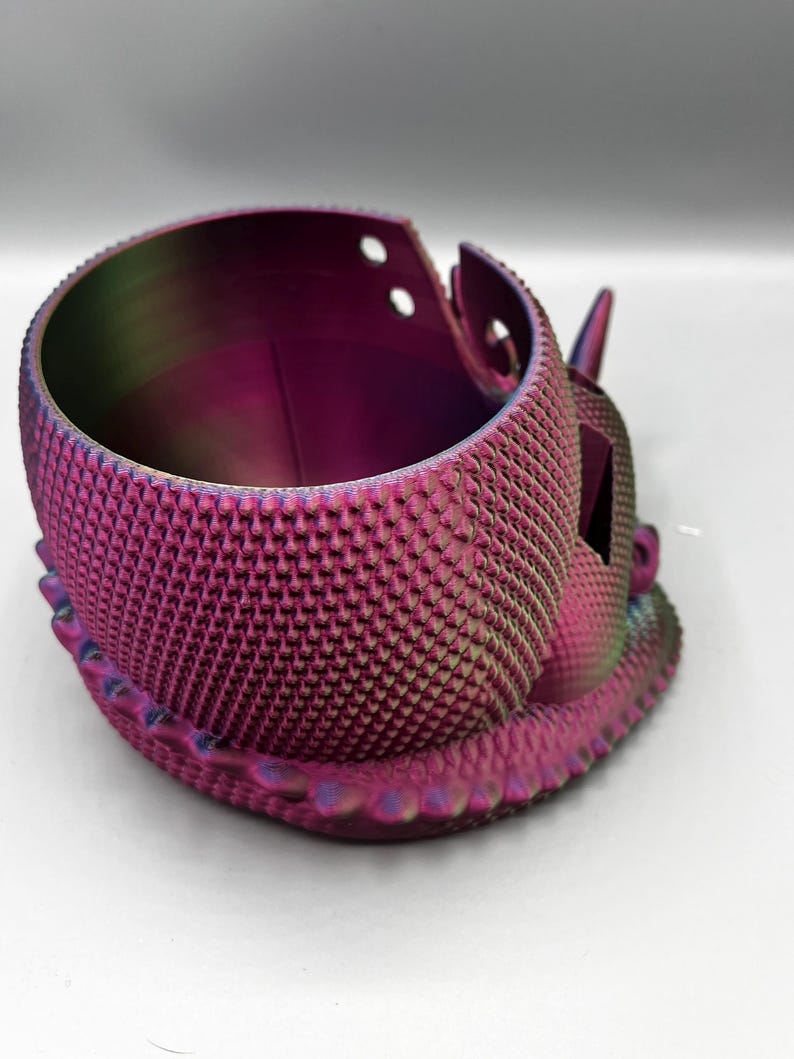 Sleeping Dragon Yarn Bowl 3D printed in ECO friendly PLA With Tool Holder image 15