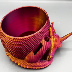 Sleeping Dragon Yarn Bowl 3D printed in ECO friendly PLA With Tool Holder image 20