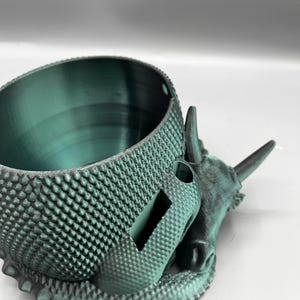 Sleeping Dragon Yarn Bowl 3D printed in ECO friendly PLA With Tool Holder image 11