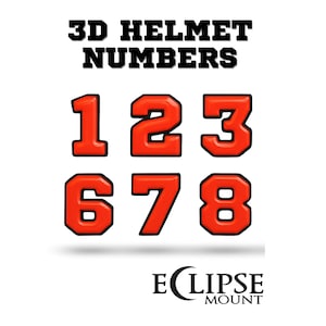3D Helmet Numbers