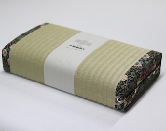 Tatami Meditation Cushion: William Morris Strawberry Thief Fabric