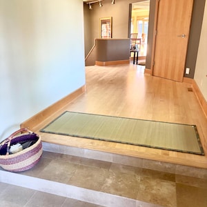 Custom-Made Tatami Rug Classic – Handwoven in Japan | Natural Rush Grass Mat | Traditional Japanese Flooring & Eco-Friendly Home Decor