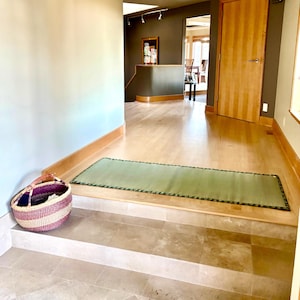Custom-Made Tatami Rug Herringbone – Handwoven in Japan | Natural Rush Grass Mat | Traditional Japanese Flooring & Eco-Friendly Home Decor