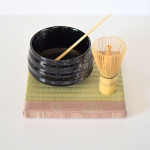 Handmade Mini Tatami Mat: Natural Igusa, Karesansui Border