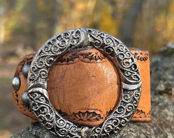 Vintage Buckle Cuff Bracelet