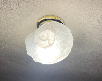 Conch Shell Ceiling Light Cover w/ bright LED light
