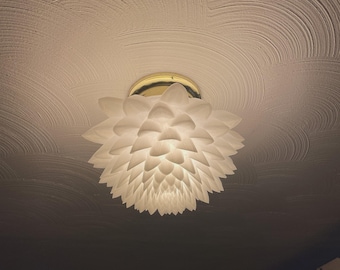 Lotus Flower Ceiling Light Cover w/ Bright LED Light