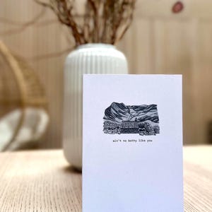 Ain't no bothy like you: x 1 gewone kaart van Warnscale Bothy (6 x 4 inch)