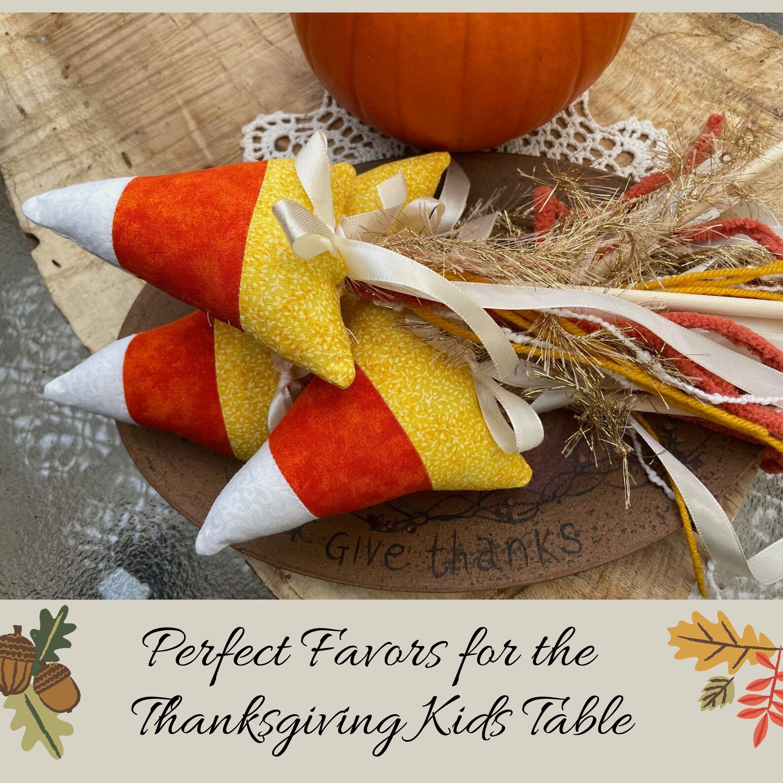 Candy Corn Wand for Kids Thanksgiving Favor for Kids Thanksgiving Table ...