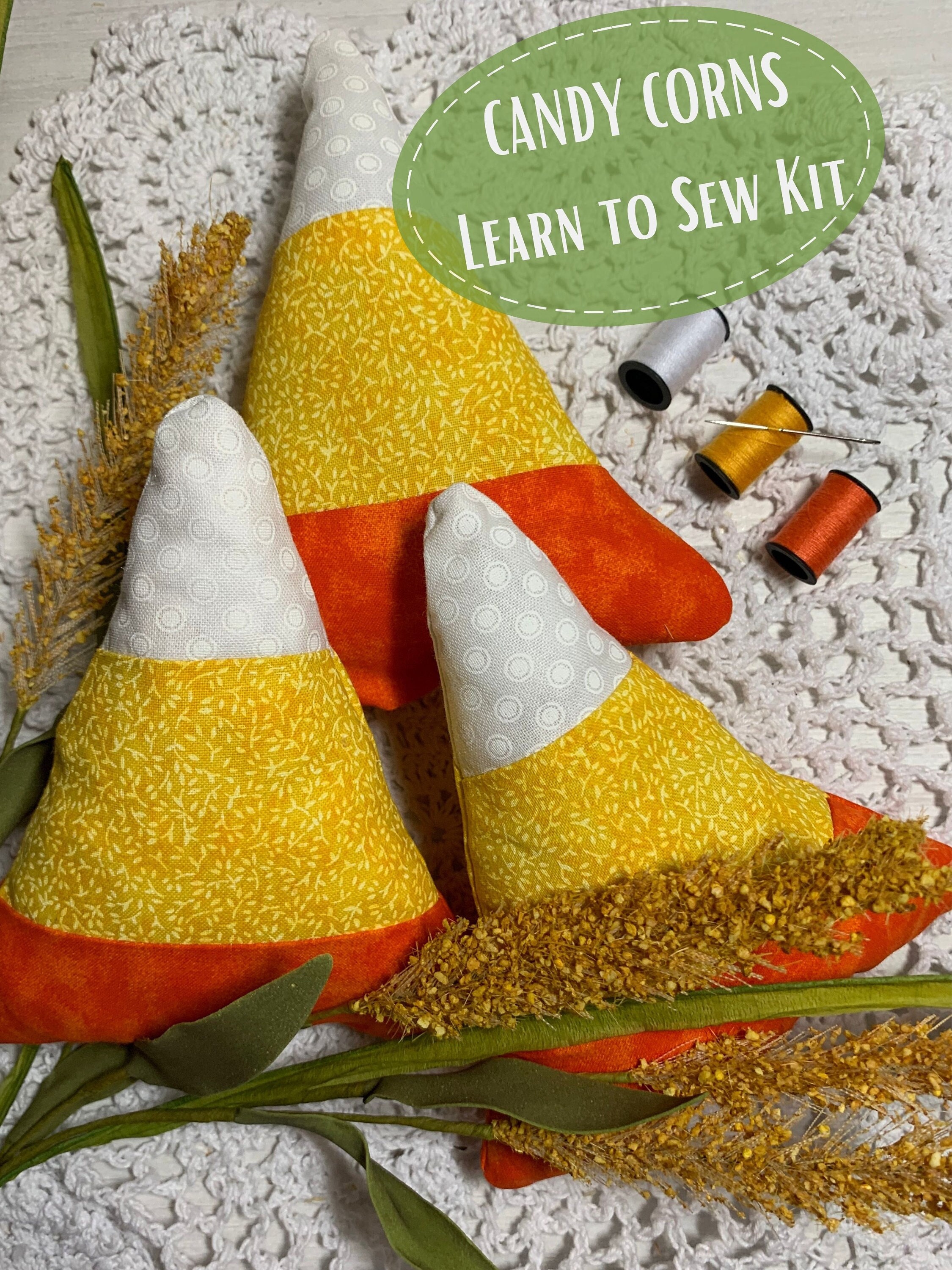 Candy Corn Sewing Kit for Kids and Adults Learn to Sew Kit Gift for…