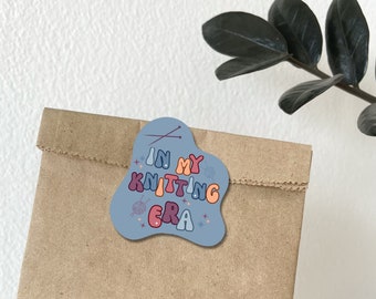 In My Era Knitting Stickers, Knitting Stickers, Knitting Gift, Yarn Lover Gift, Knitting Lover Sticker, Love to Knit Sticker Gift