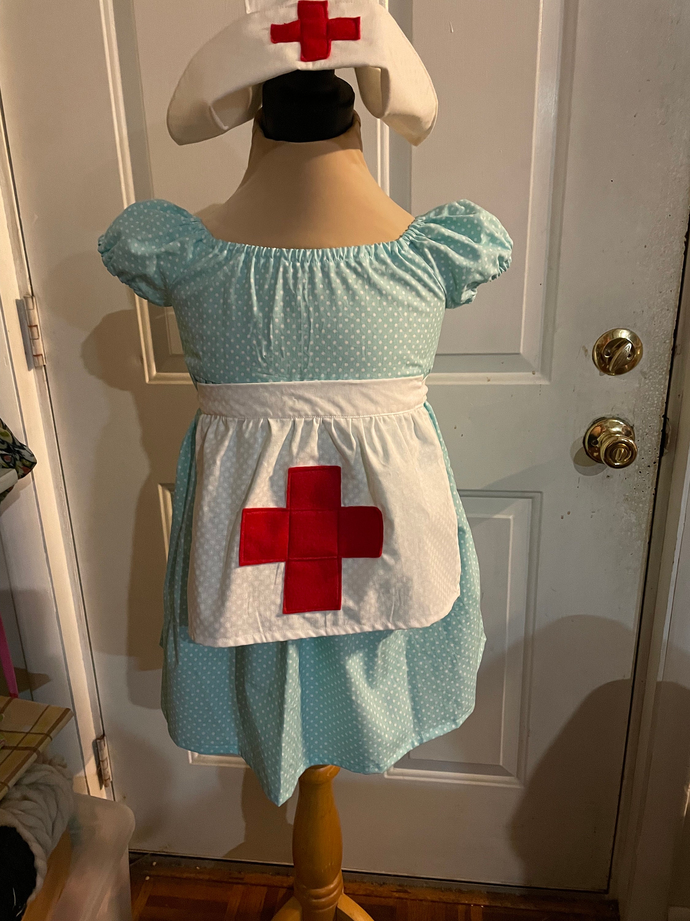 Taille 4T-5T Costume d'infirmière rétro pour petite fille, tenue  d'Halloween pour médecin, infirmière, travailleur de la santé, tenue  d'Halloween, tenue d'infirmière pour enfant, taille 4-5 -  France