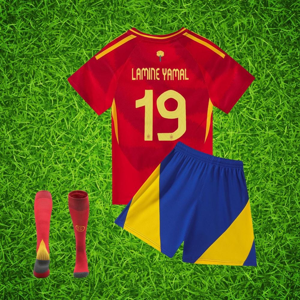 正規品 ヤマル スペイン代表 デビューモデル タグ付き Lサイズ Spain yamal jersey - Etsy 日本