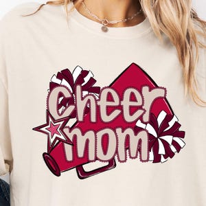 Preppy Cheer Mom PNG | Cheer Coquette PNG | Cheer Mom PNG | Custom Cheer png | Trendy png | Sublimation png | Gift for Mom | Preppy Cheer