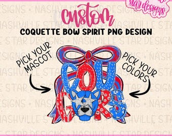 Benutzerdefinierte Maskottchen PNG | Schule Geist Doodle | Trending Maskottchen Design | Benutzerdefinierte Teamfarben | Digital Download Datei