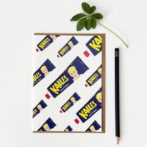 Schwedischer Kaviar Skandinavisches Essen / Witziges Einzigartiges Design Schwedische Geburtstagskarte / Kleine Kunstdruck Grußkarte / Hochwertiges Geschenk
