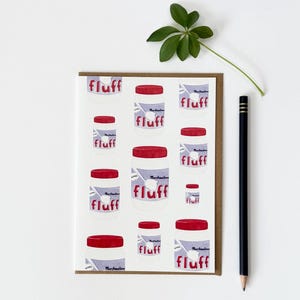 Topper de chocolate quente de marshmallow / Design divertido e peculiar / Comida pintada à mão / Impressão de arte de despensa em aquarela / Qualidade superior / Cartão de felicitações para amantes da gastronomia