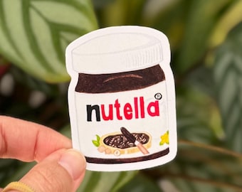 Chocolate Spread Sticker / Water Resistant Vinyl
