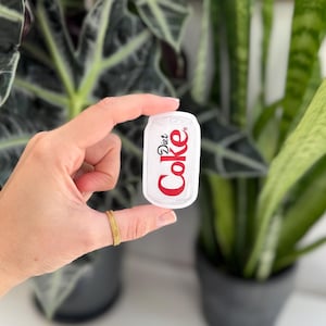 Enkele sticker cola light frisdrankblikje / gestanst vinyl / glanzende afwerking / scrapbooking / stickers schattig eten en drinken / klein cadeau / laptopsticker