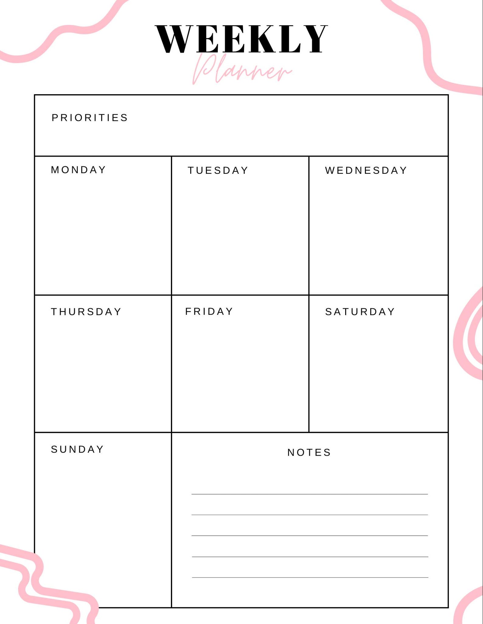 Monthly and Weekly Planner Bundle - Etsy