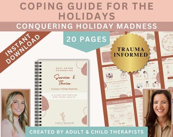 Coping Skills Workbook: Digital Download for Individuals and Families | Professional Tips and Practical Exercises