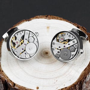 Gemelos de plata personalizados, iniciales o letras grabables en la parte posterior, el mejor regalo para hombres, trabajo, regalo para papá y regalo de aniversario, regalo de boda para hombre.