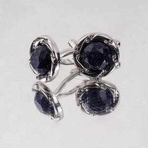 Gemelos de plata personalizados, iniciales o letras grabables en la parte posterior, el mejor regalo para hombres, trabajo, regalo para papá y regalo de aniversario, regalo de boda para hombre.