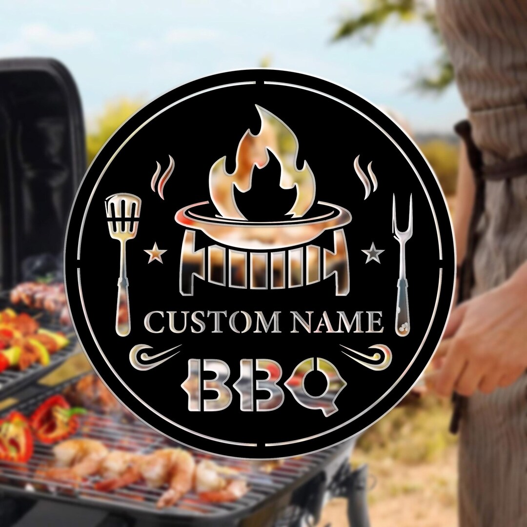 Personalized Metal BBQ Sign-barbecue Decor,waterproof & Rustproof Metal ...