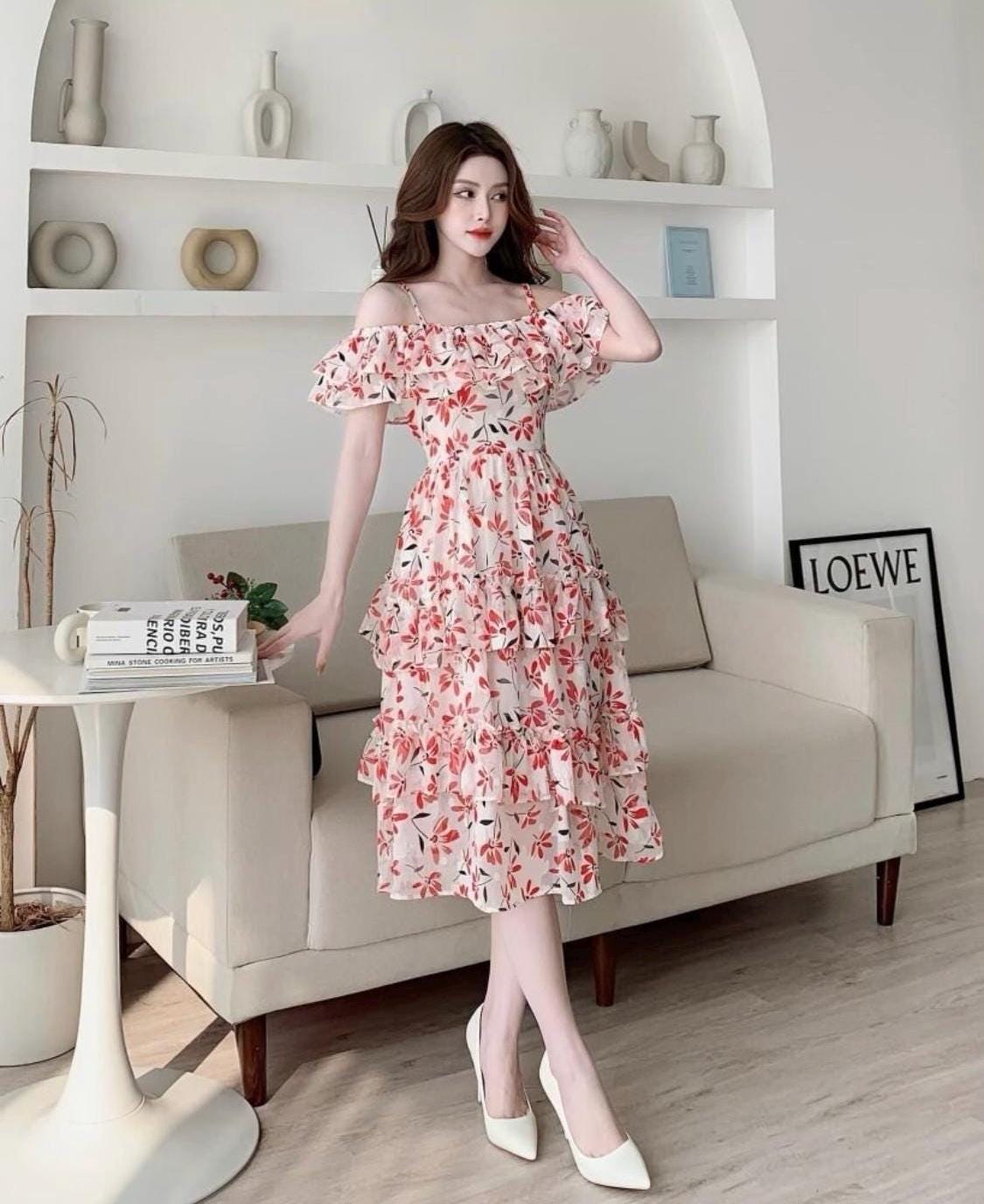 green emerald velvet dress Momyknows Pink Off Shoulder Bandeau Pleated Bodycon Puff Sleeve Evening Gown Baby Shower Maternity Maxi Dress Pink / L main image 0
