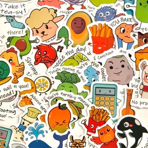 Funny Text Words Stickers , Waterproof Vinyl Stickers, Water Bottle Car Cup Computer Guitar laptop phone case decoration