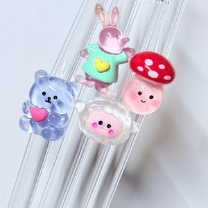 Glass Straw 3D Cute Summer Animal. Good for glass tumbler 16 oz everyday using coffee, smoothies, water. Reusable, No Plastic smell.