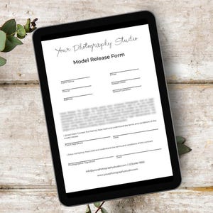 Model Release Form Canva Template, Photography Business Form Template, Photography Model Release Form, Photography Forms Canva Template