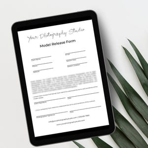 Model Release Form Canva Template, Photography Business Form Template, Photography Model Release Form, Photography Forms Canva Template