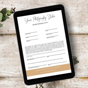 Model Release Form Canva Template, Photography Business Form Template, Photography Model Release Form, Photography Forms Canva Template