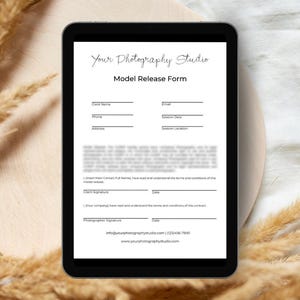 Model Release Form Canva Template, Photography Business Form Template, Photography Model Release Form, Photography Forms Canva Template