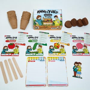 Anni&Yukis Gemüsetruhe - Anzuchtset für Kinder (hergestellt in Deutschland)