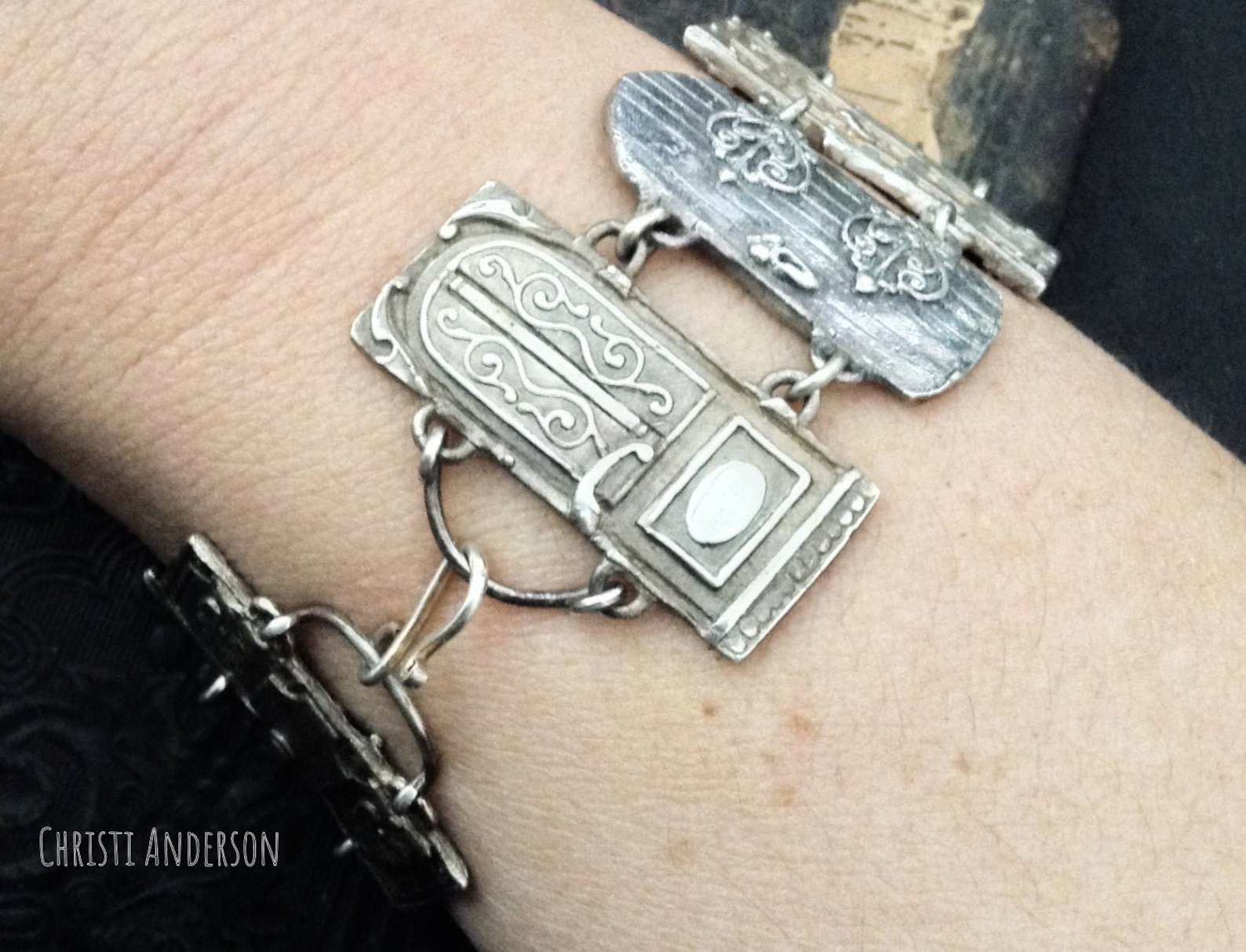 Petite Door Panel Bracelet Sterling Silver Etsy