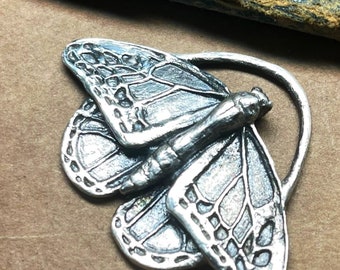 Sterling silver Monarch butterfly charm