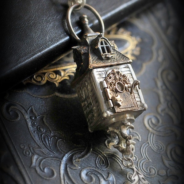 French Chateaux Fairy House Pendant