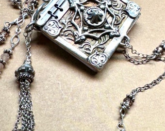 Sterling Scrapbook Charm Necklace
