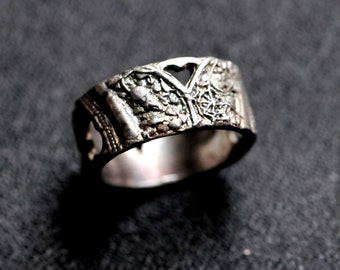 The Ruins Ring size 5 Sterling Silver