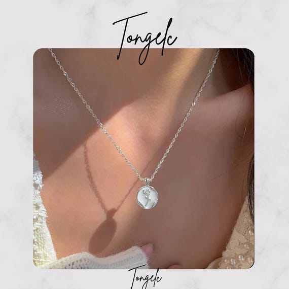 [韓国の人気ジュエリー] 925 silver. Rose necklace il_fullxfull.5692225399_rjow.jpg