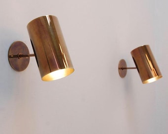 Mid Century Italian Brass contemporary Wall Sconce - Modern Brass Wall Light Fixture for Home Decor & Illumination