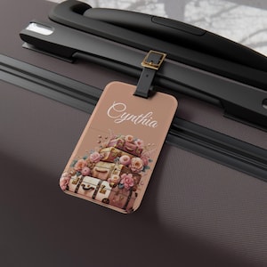 Customizable Luggage Tag, Personalized Luggage Tag, Bag Tag, Travel Accessories, Suitcase Identifier, Custom Name Tag